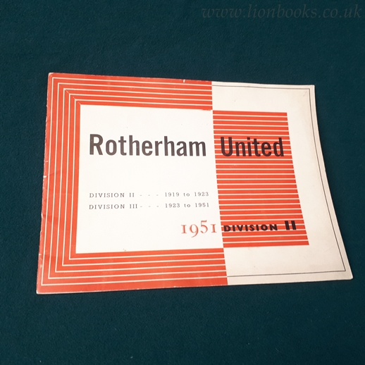 ANON - Rotherham United 1951 Division II