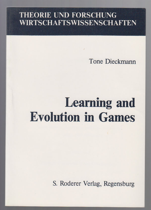 Image for Learning and Evolution in Games