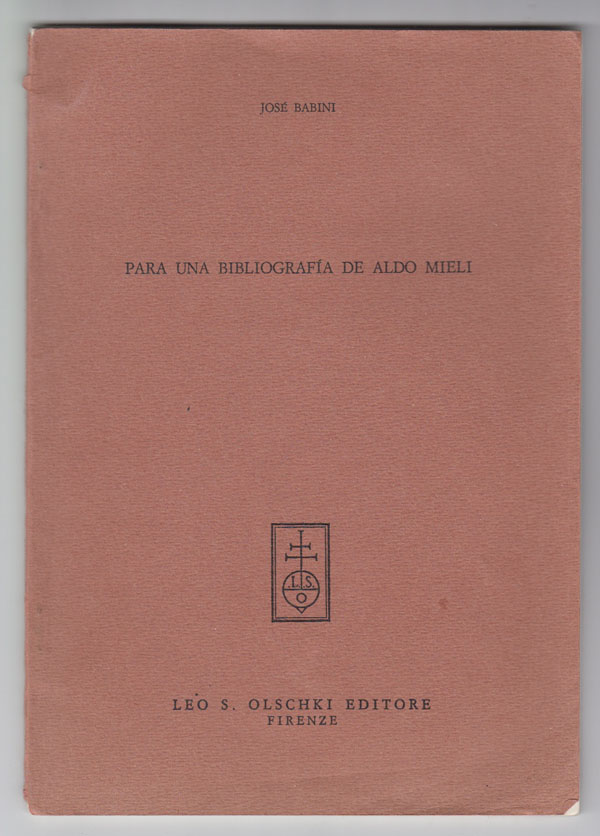 Image for Para Una Bibliografa De Aldo Mieli