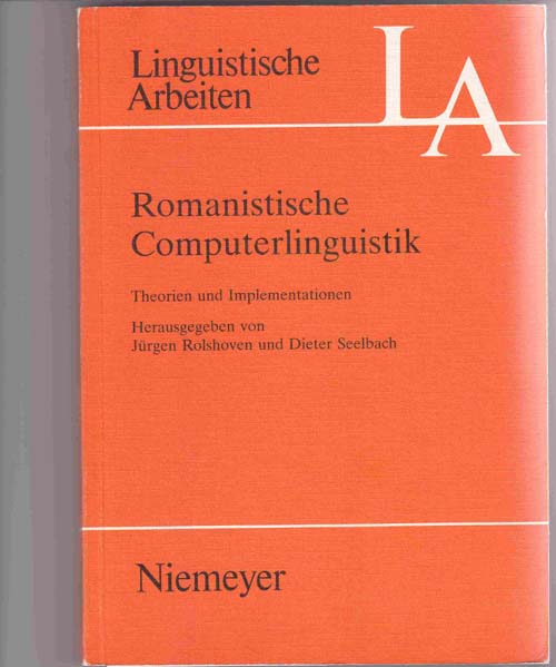 Image for Romanistische Computerlinguistik:  Theorien und Implementationen