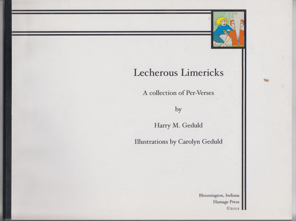 Image for Lecherous Limericks A Collection of Per-Verses