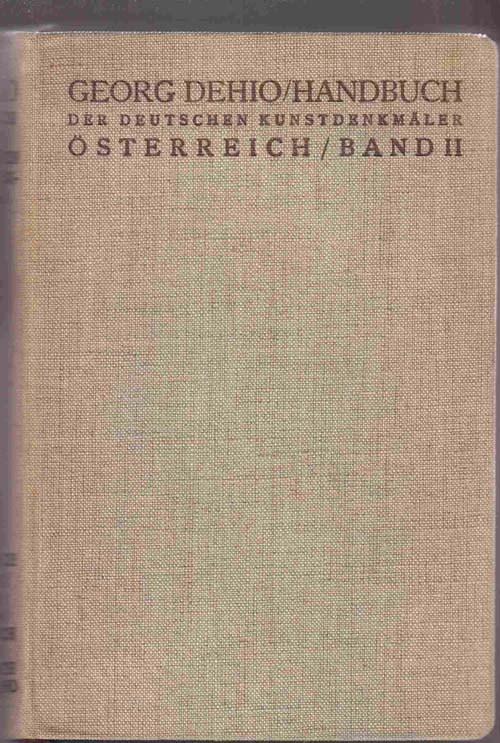 Image for Der Deutschen Kunstdenkmaler. Vol. II. Wien, Niederosterreich, Oberosterreich Und Burgenland