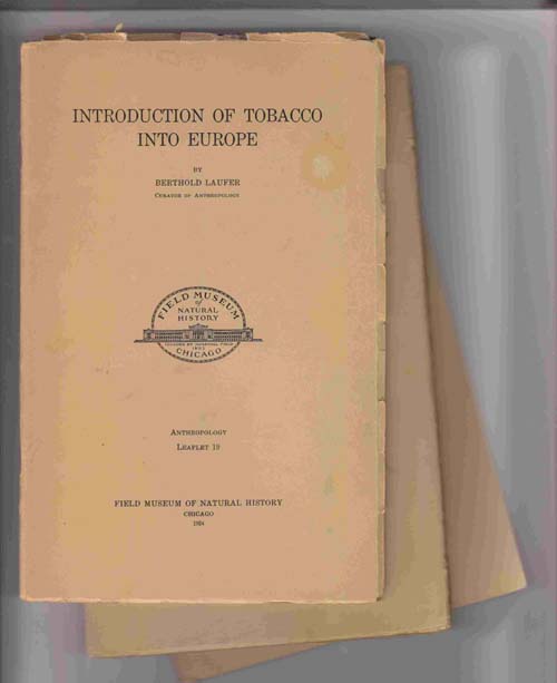 Image for Introduction of Tobacco Into Europe; Tobacco and its Use in Asia; Tobacco and its Use in Africa (3 Volumes)