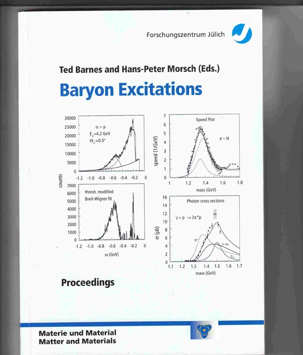 Image for Baryon Excitations: Proceedings of the COSY Workshop Held At the Forschungszentrum Julich from May 2 to 3, May 2000