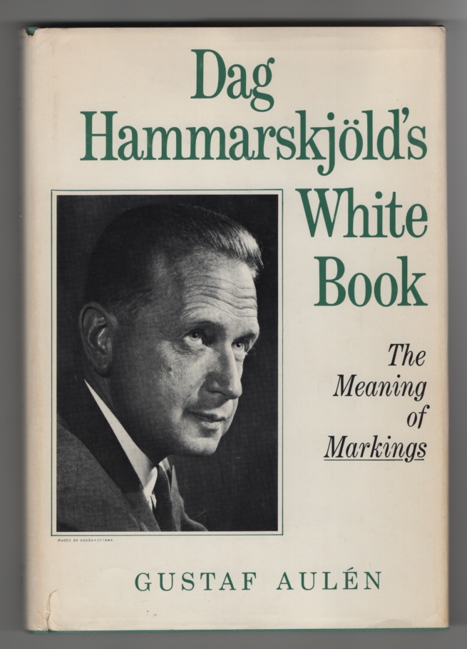 Image for Dag Hammarskjold's White Book The Meaning of Markings