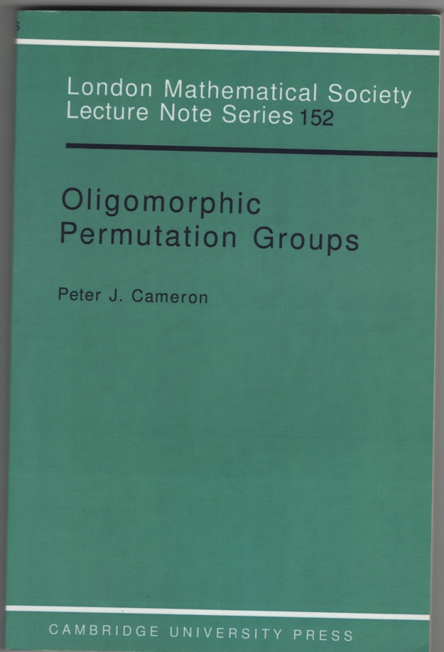 Image for Oligomorphic Permutation Groups