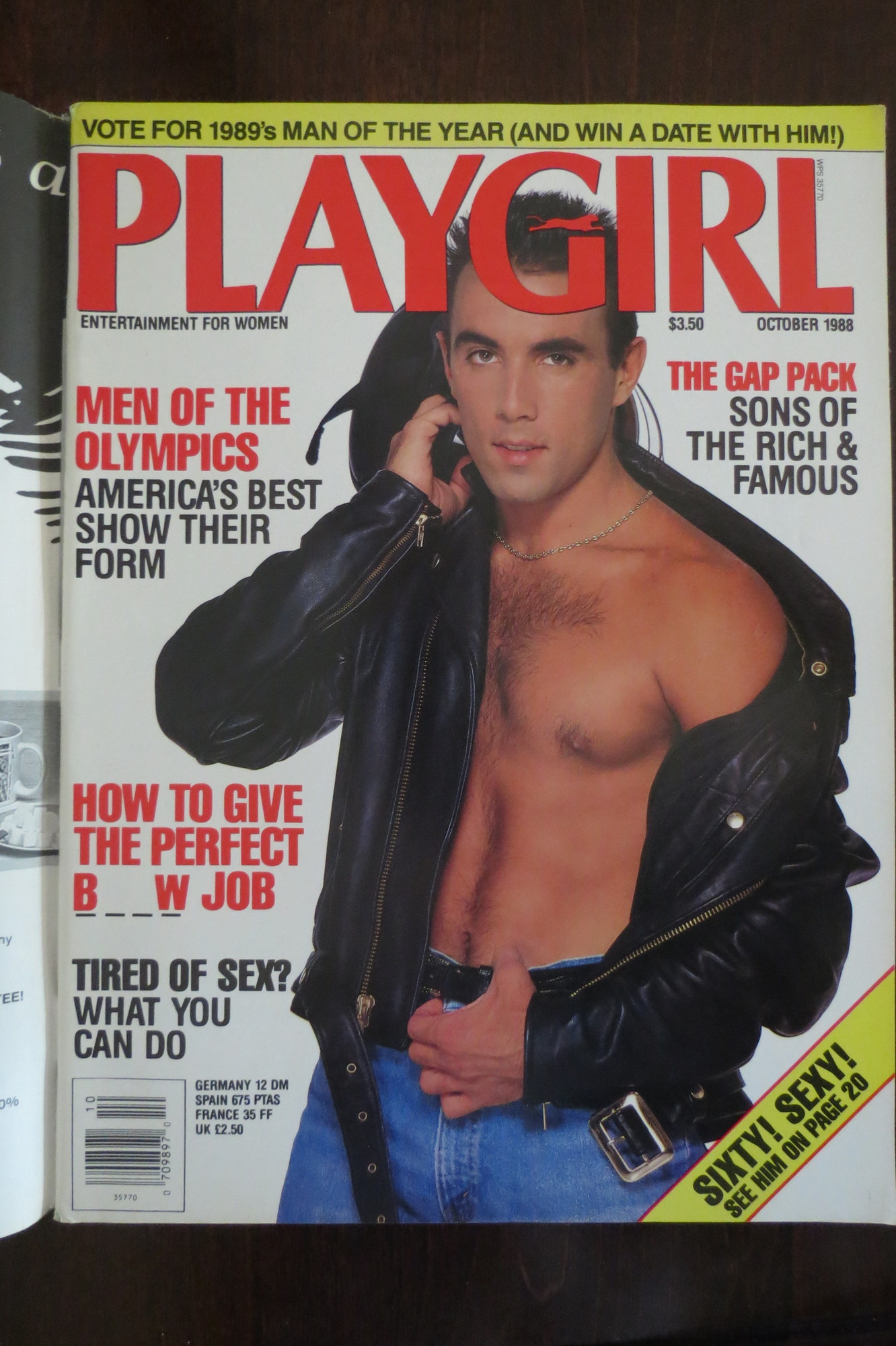 PLAYGIRL MAGAZINE ISSUE DATED SEPTEMBER AUSTIN PECK GOLD MEDAL ATHLETES IN STIFF