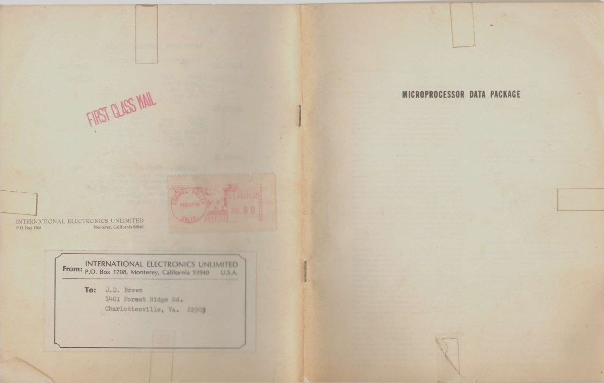 Image for MICROPROCESSOR DATA PACKAGE Instruction Manual for the Sixteen Bit Microprocessor Kit