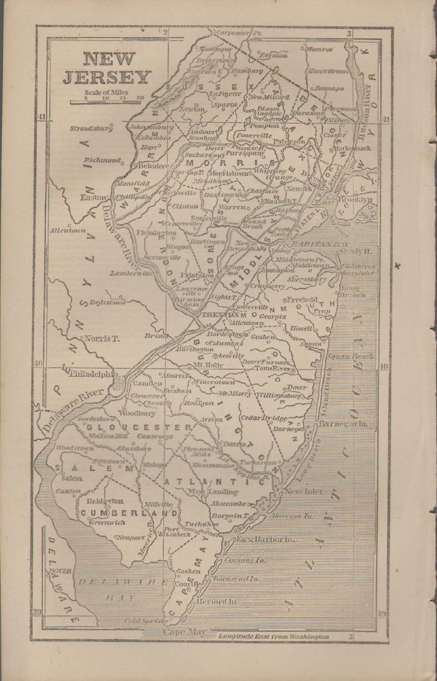 MAP OF NEW JERSEY