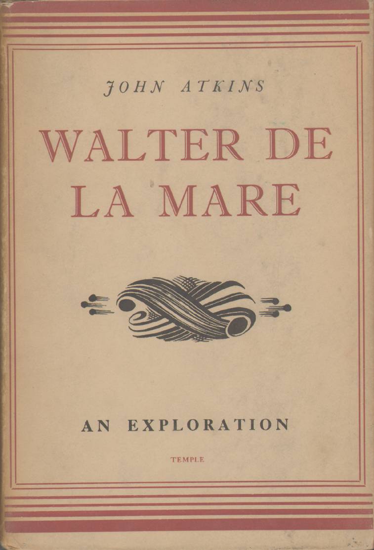 Image for WALTER DE LA MARE An Exploration