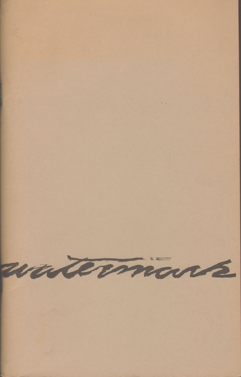 Image for WATERMARK No. 1 Spring 1976