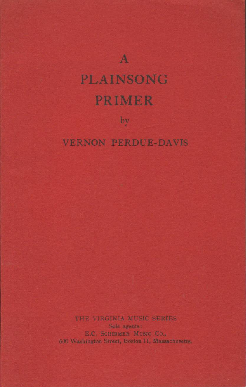 Image for A PLAINSONG PRIMER The Virginia Music Series