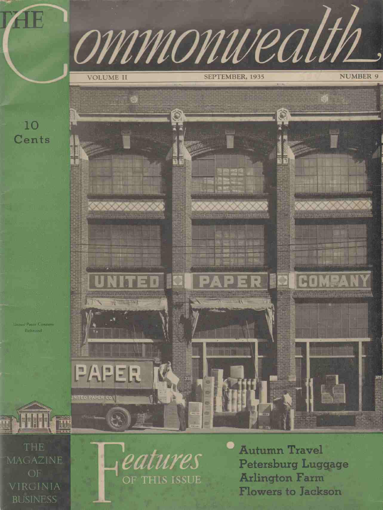 Image for THE COMMONWEALTH Vol. II September, 1935 No. 9