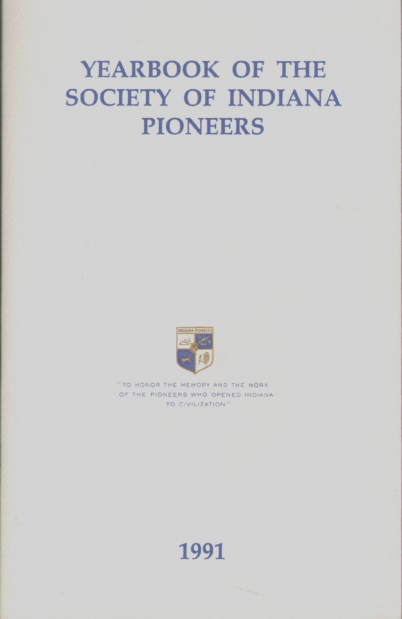 Image for YEARBOOK OF THE SOCIETY OF INDIANA PIONEERS 1991