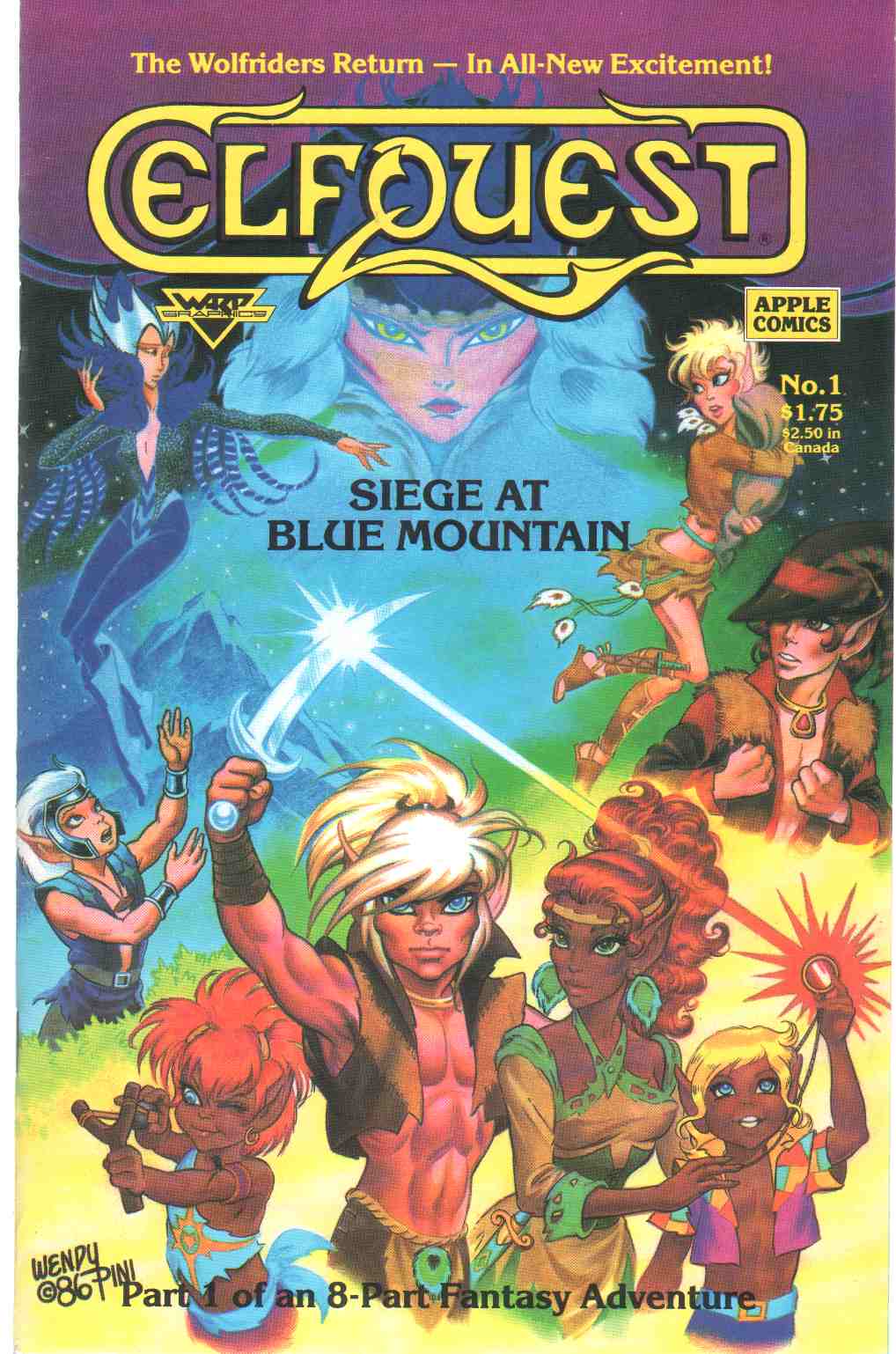 Image for ELFQUEST, SIEGE AT BLUE MOUNTAIN, NO. 1, MARCH 1987