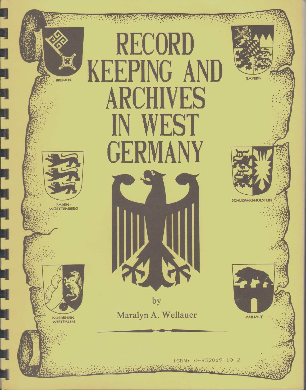 Image for RECORD KEEPING AND ARCHIVES IN WEST GERMANY