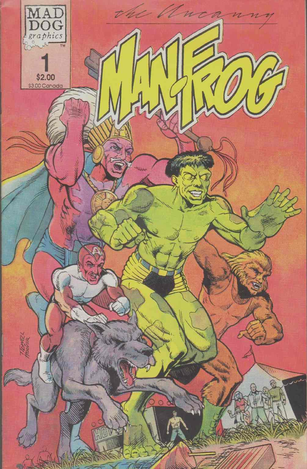 Image for THE UNCANNY MAN-FROG #1 Nightmare in Elmtown July 1987
