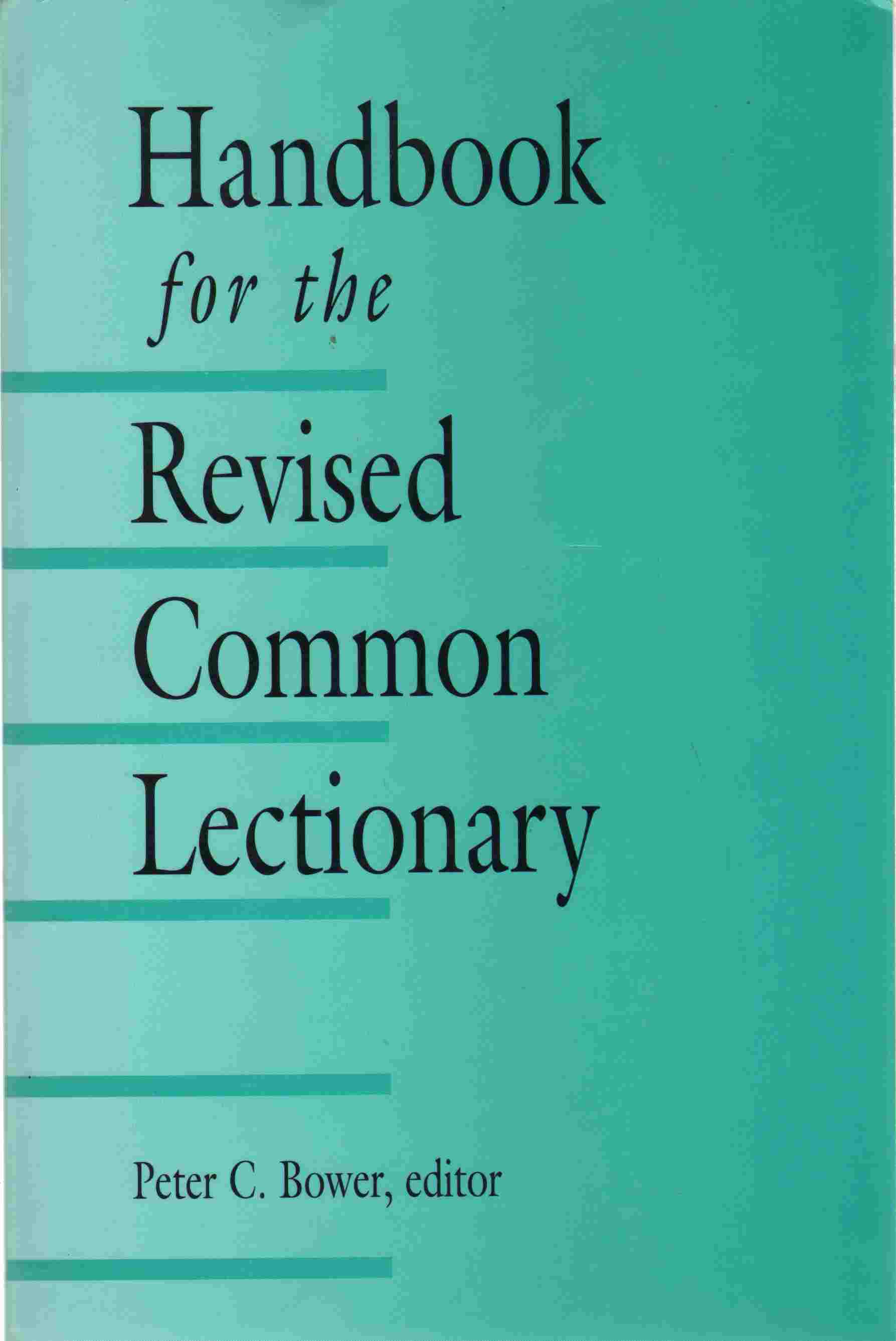 Image for HANDBOOK FOR THE REVISED COMMON LECTIONARY