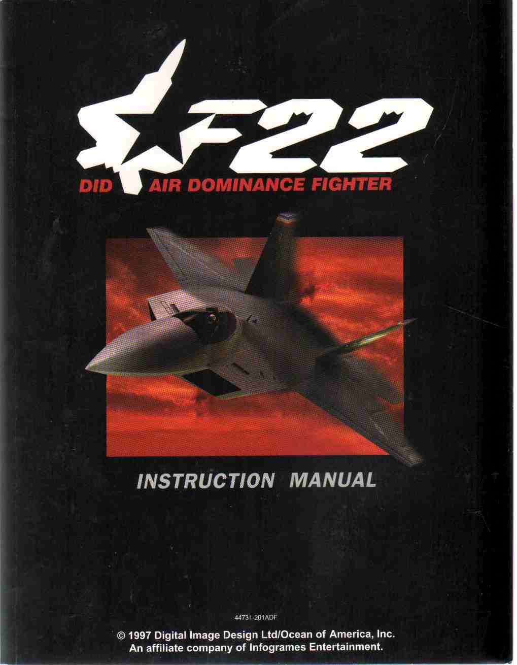Image for F22 DID AIR DOMINANCE FIGHTER INSTRUCTION MANUAL