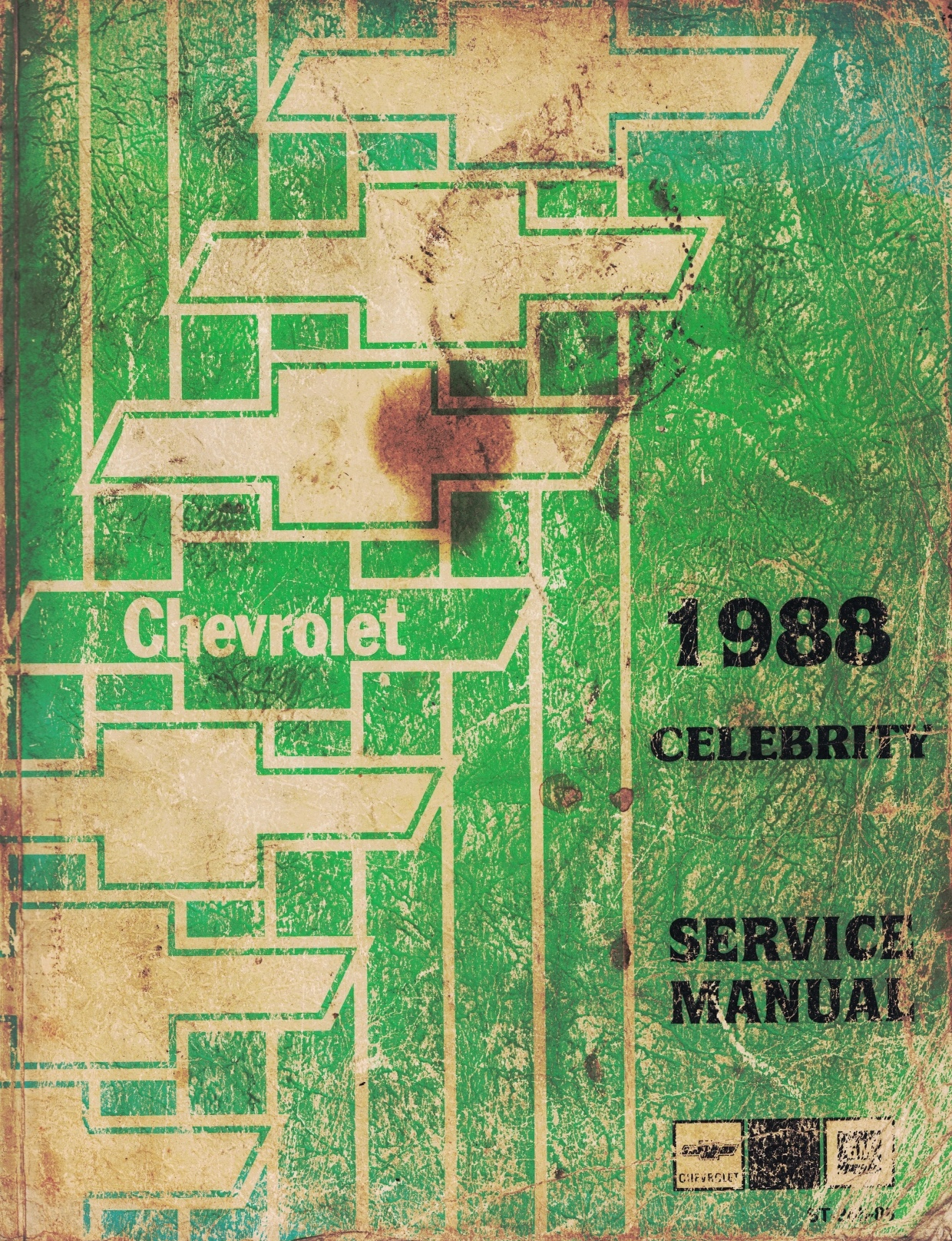 Image for 1988 Chevrolet Celebrity Service Manual - 2 Volume Set; includes the "Service Manual", and the "Electrical Diagnosis Service Manual Supplement"