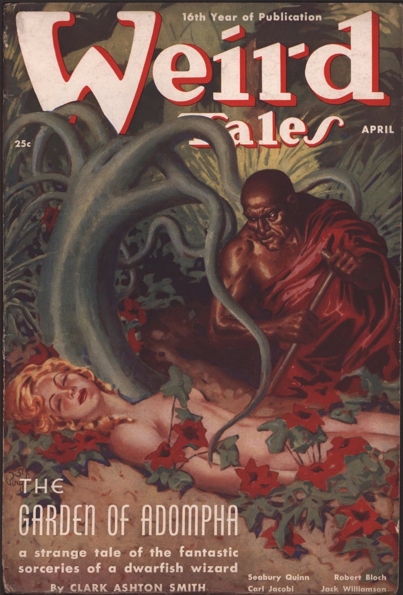 Weird Tales April Virgil Finlay Nude Cover