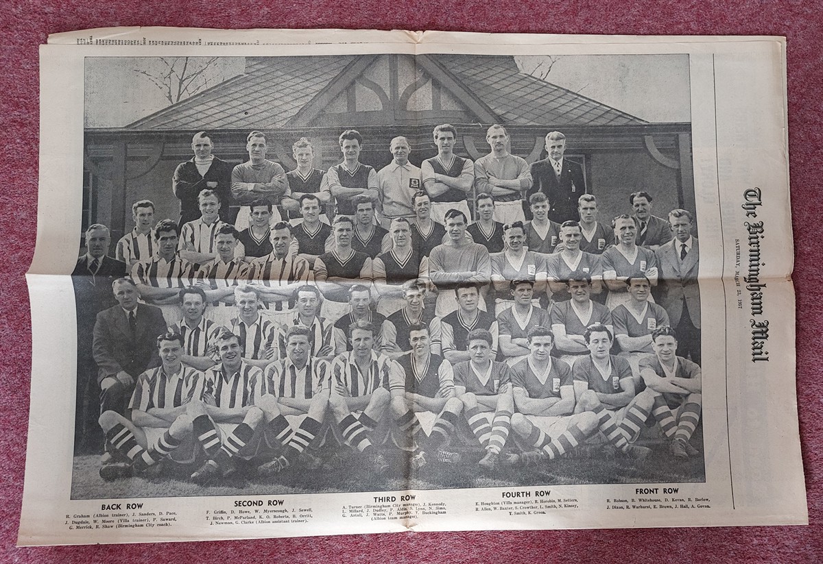 THE EDITOR - A 1957 FA Cup Semi Final Souvenir - Wolves, WBA, Aston Villa & Man Utd Birmingham Mail