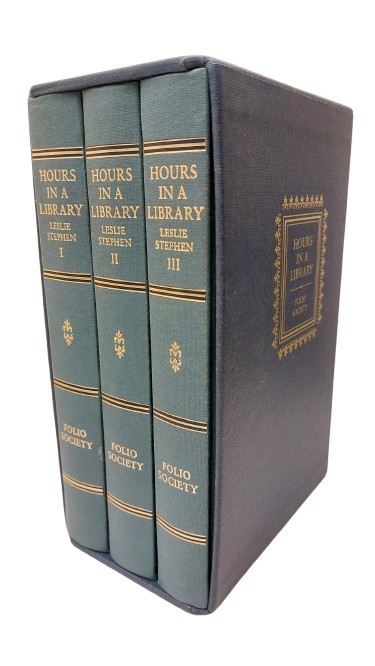 LESLIE STEPHEN - Hours in a Library 3 Volumes