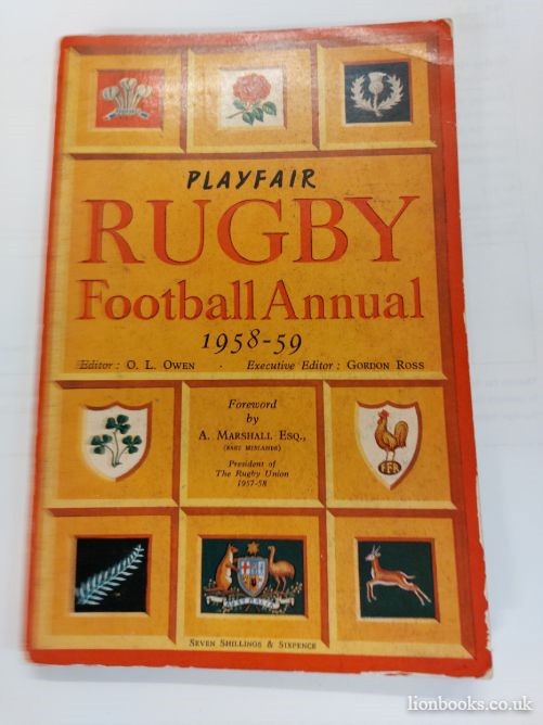 OWEN, O.L. - Playfair Rugby Football Annual 1958-59.
