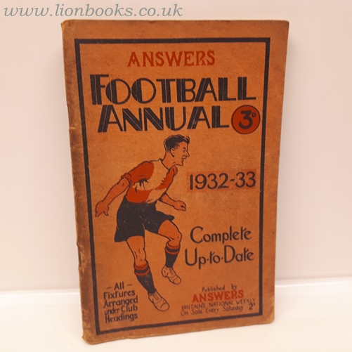 EDITOR - Answers Football Annual 1932-33