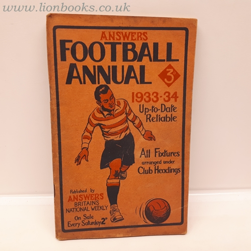 EDITOR - Answers Football Annual 1933-34