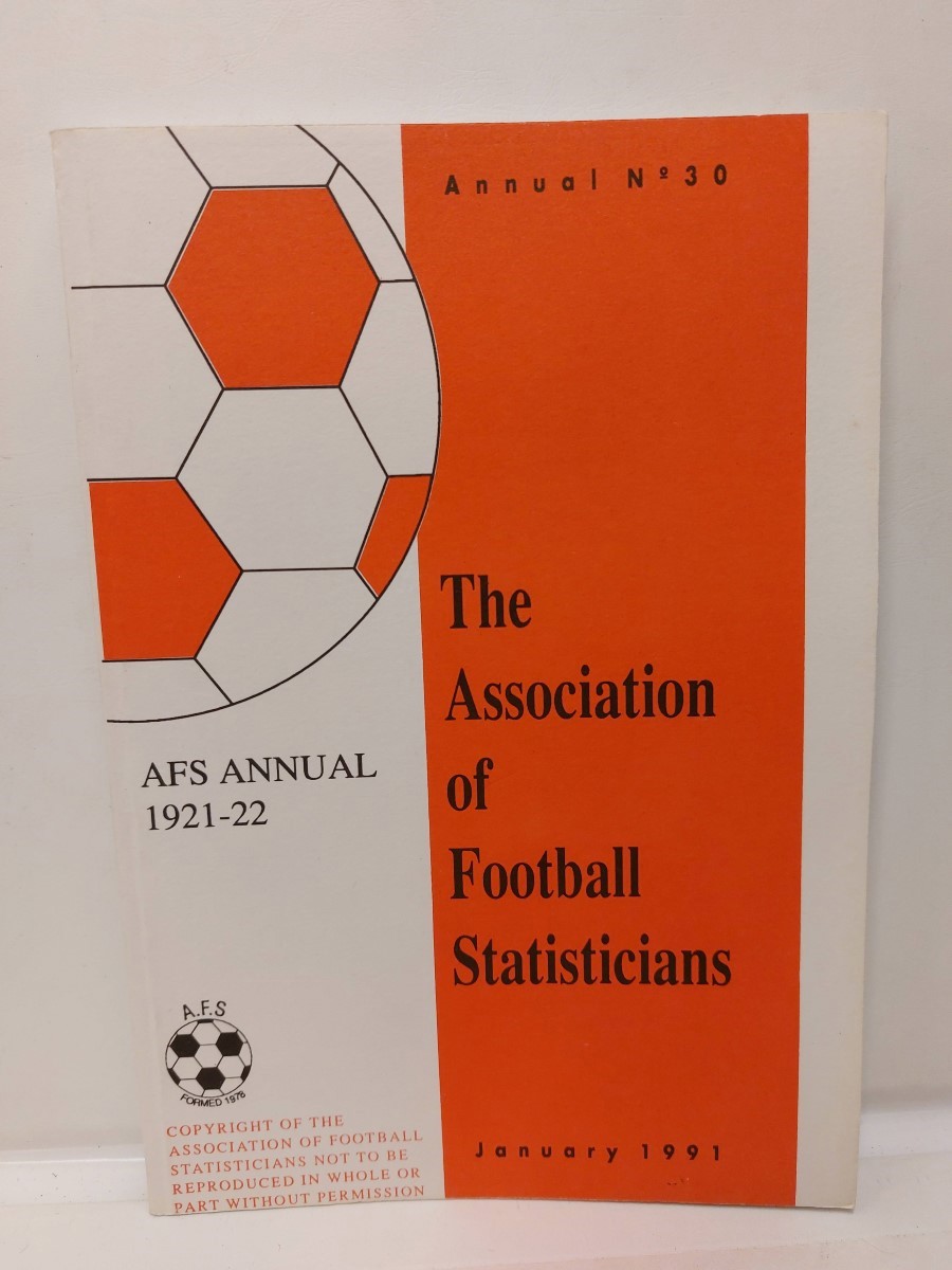 AFS - Association of Football Statisticians Annual 1921-22