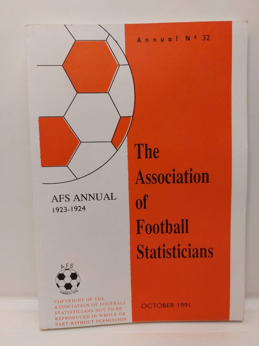 AFS - Association of Football Statisticians Annual 1923-24