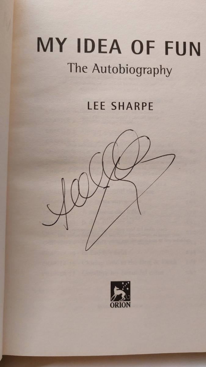 LEE SHARPE - My Idea of Fun The Autobiography: the Autobiogaphy