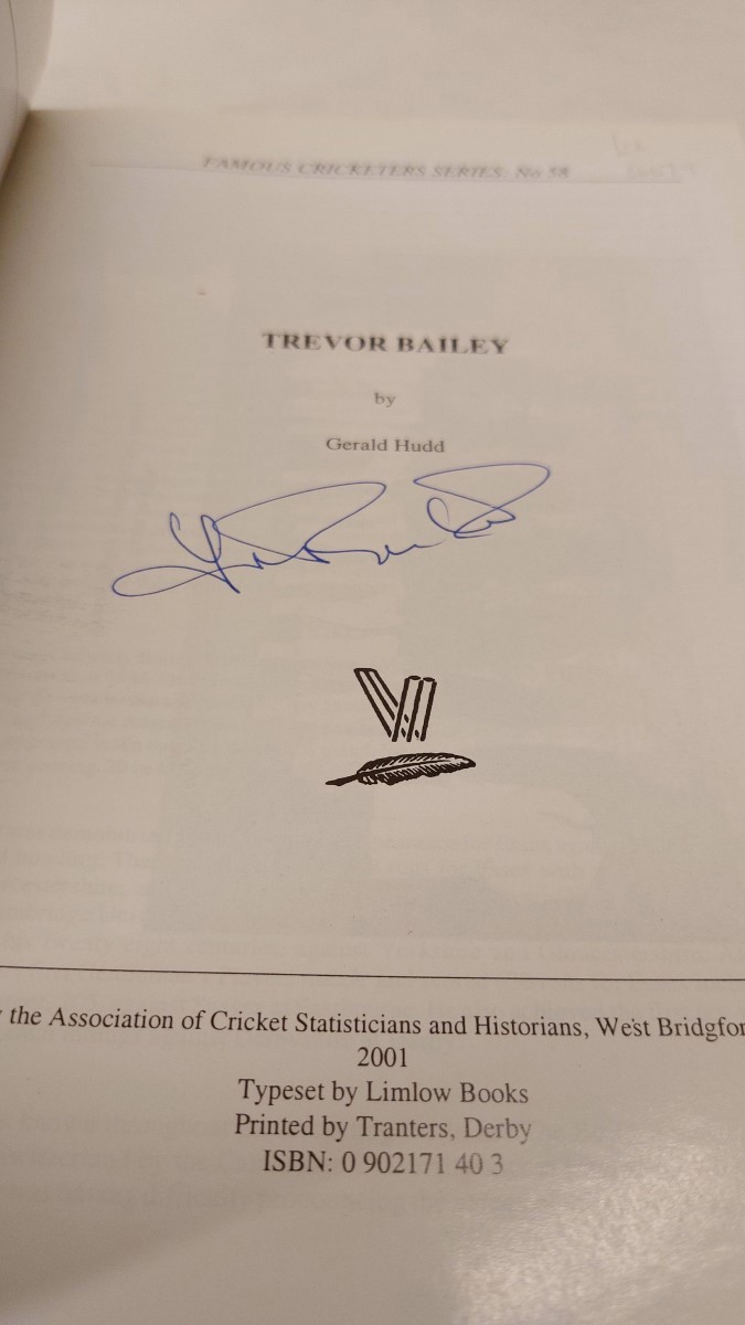 G. A. HUDD - Trevor Bailey