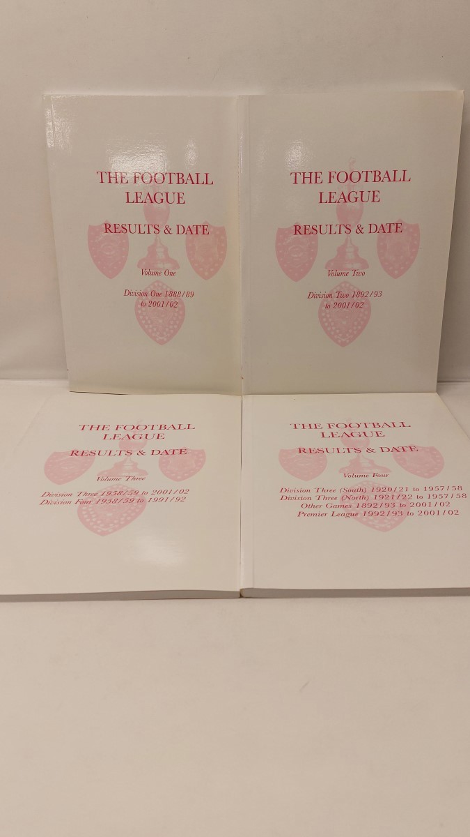 TONY BROWN - The Football League Results & Dates - 4 Volumes