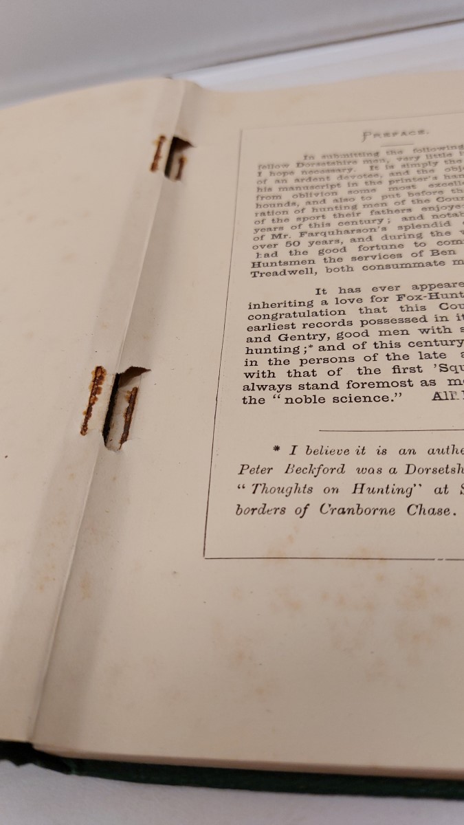 HENRY SYMONDS - Runs & Sporting Notes from Dorsetshire.