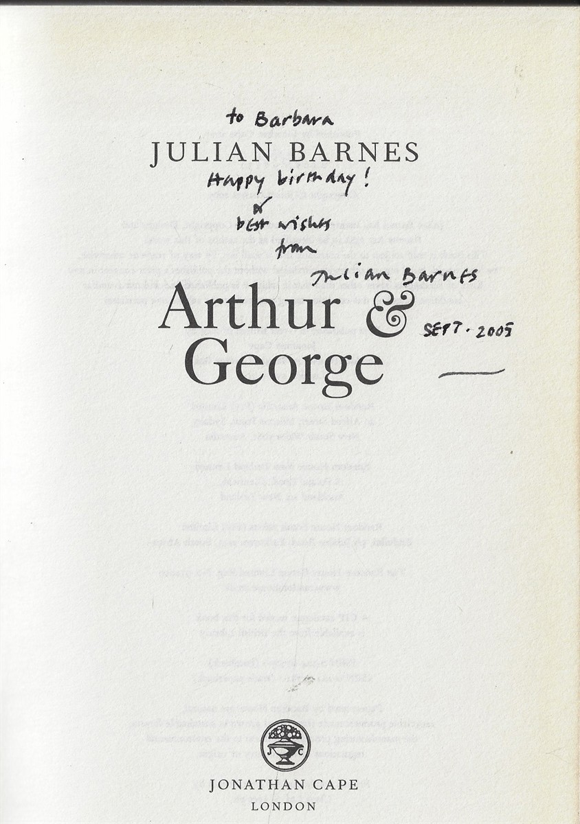 Arthur & George [signed]