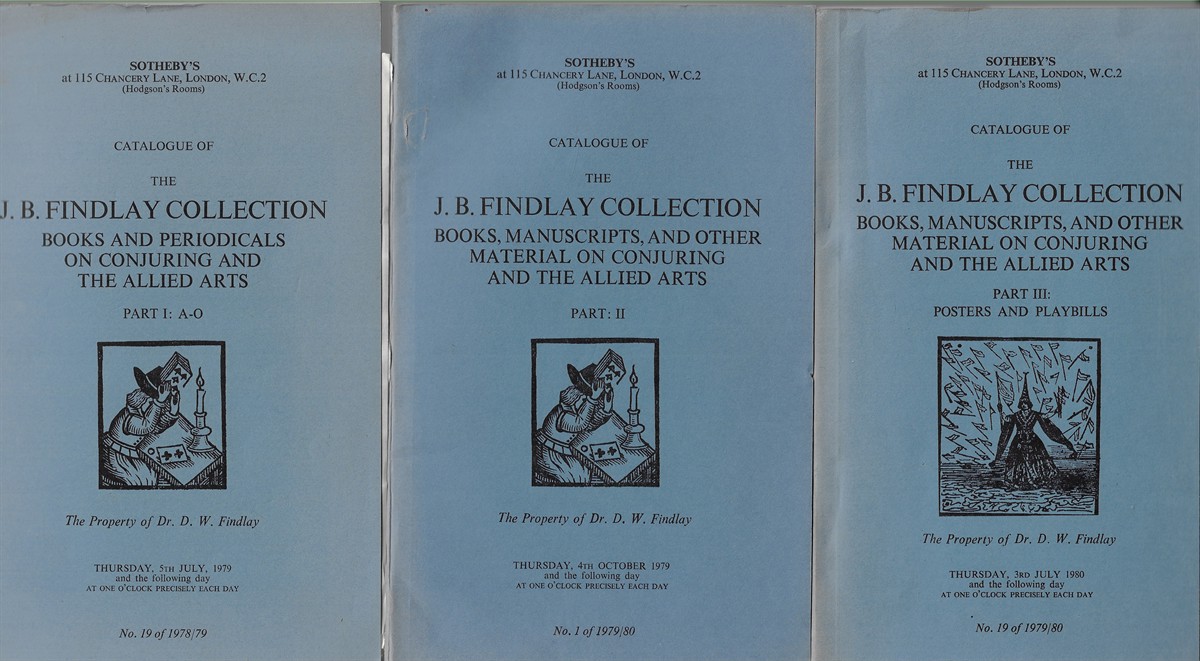 Catalogue of the J. B. Findlay Collection Books and Other Material on