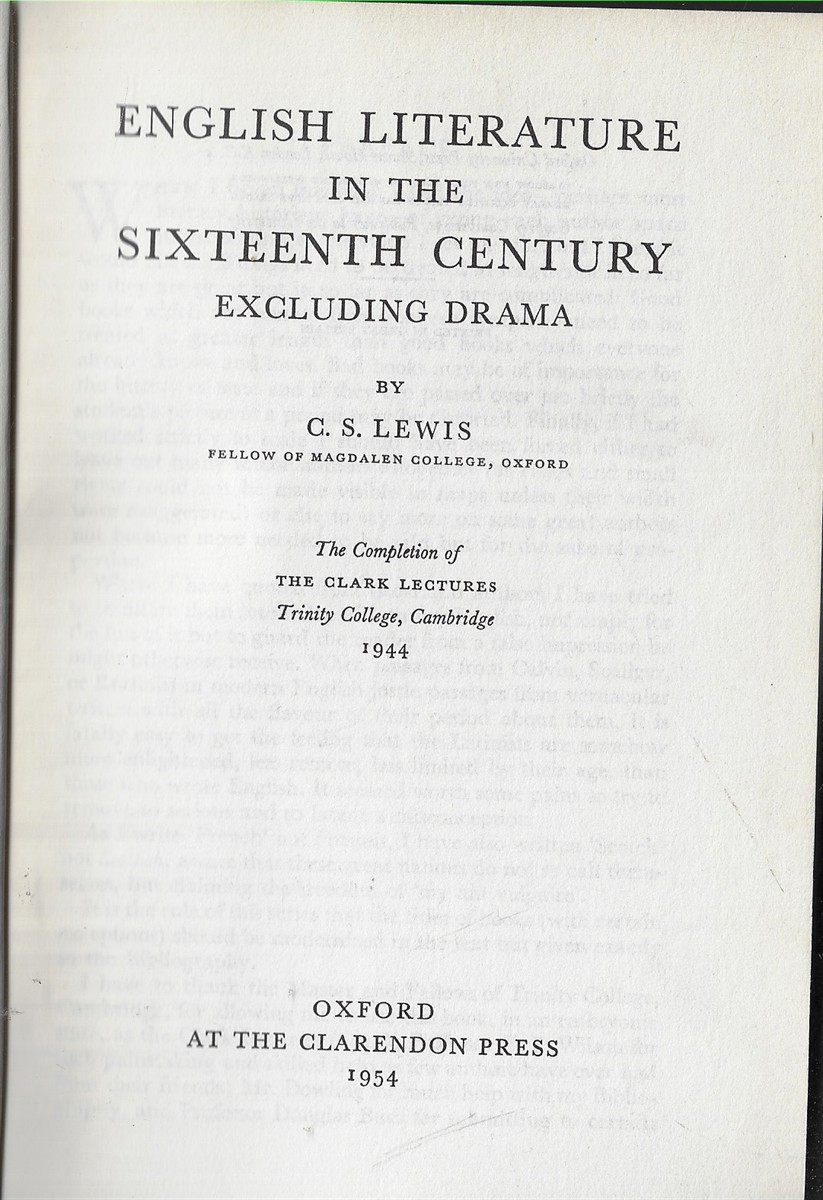 English Literature in the Sixteenth Century