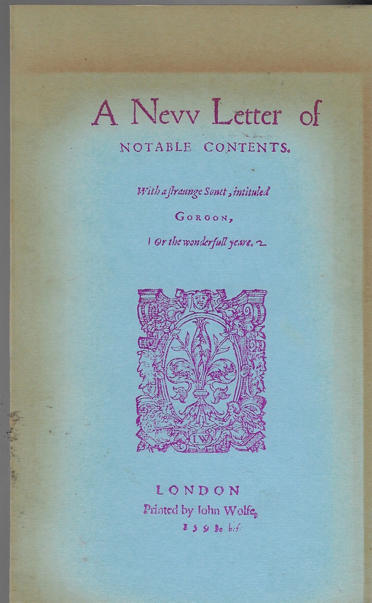 A New Letter of Notable Contents 1593