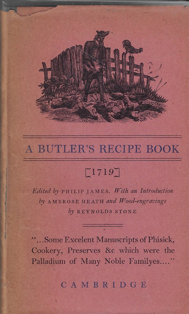 A Butler's Recipe Book 1719