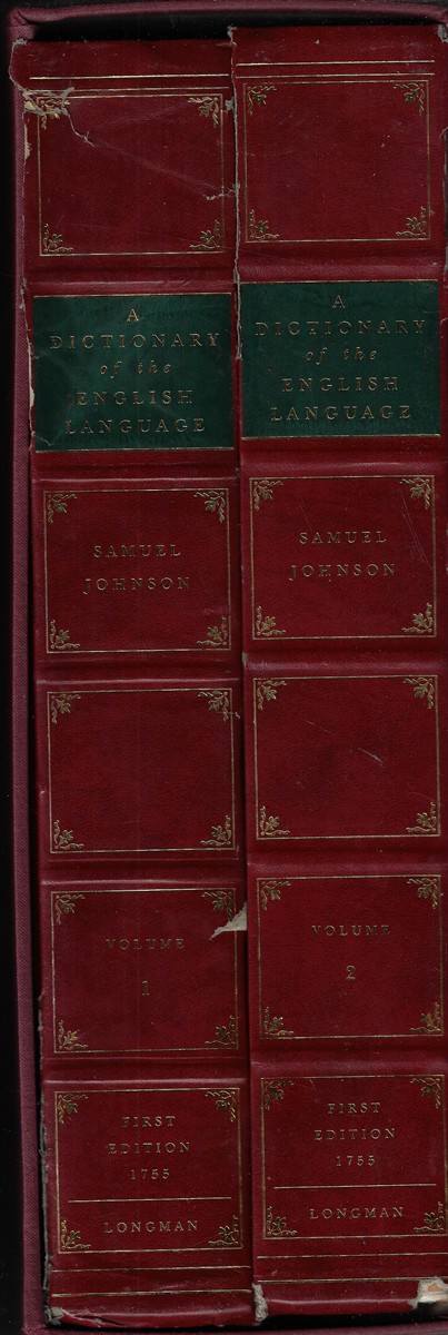 A Dictionary of the English Language, Facsimile Edition, Two Volumes Complete in Slipcase