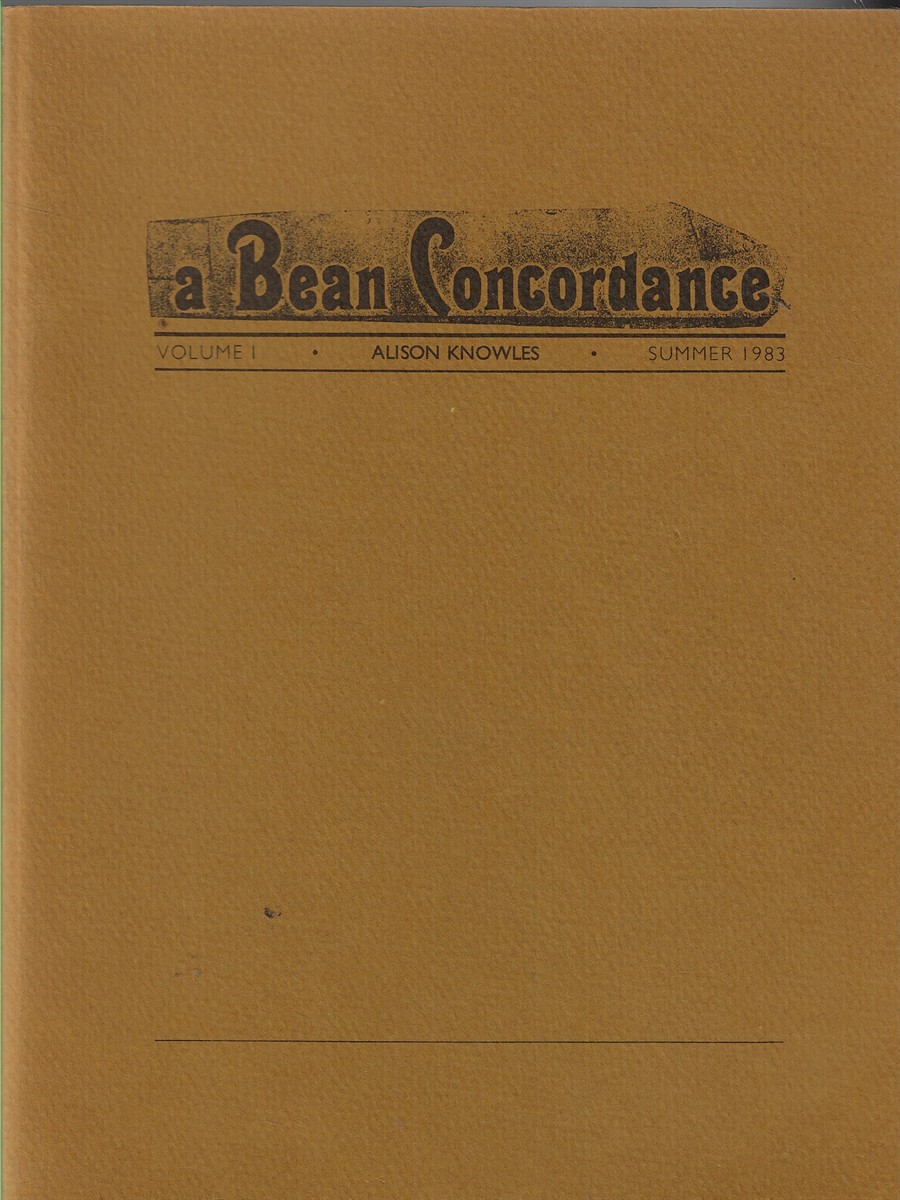 A Bean Concordance [Signed]
