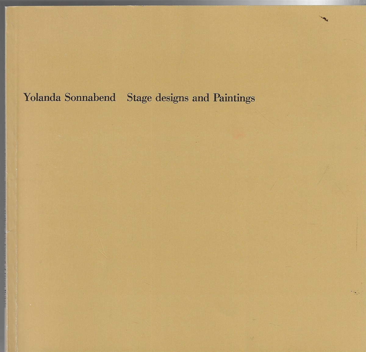 Yolanda Sonnabend Stage Designs and Paintings