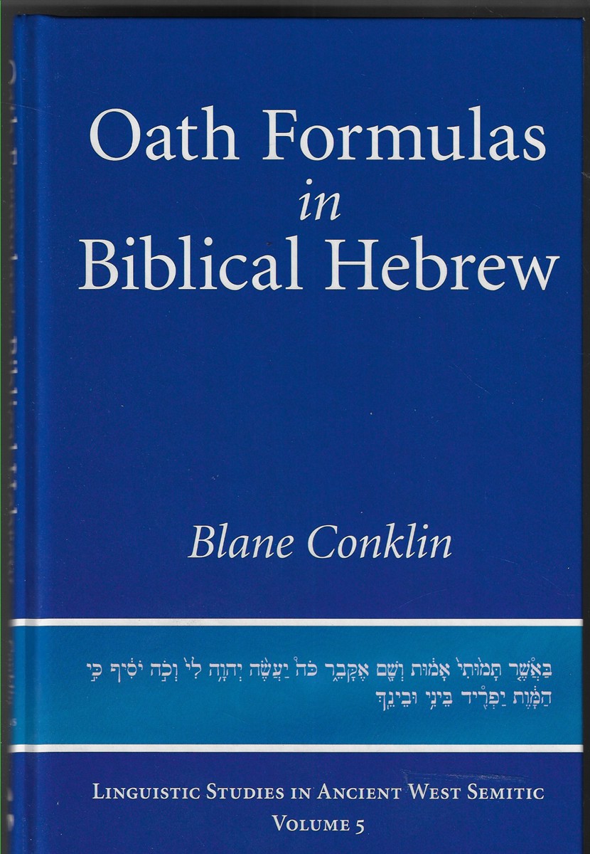 Oath Formulas in Biblical Hebrew