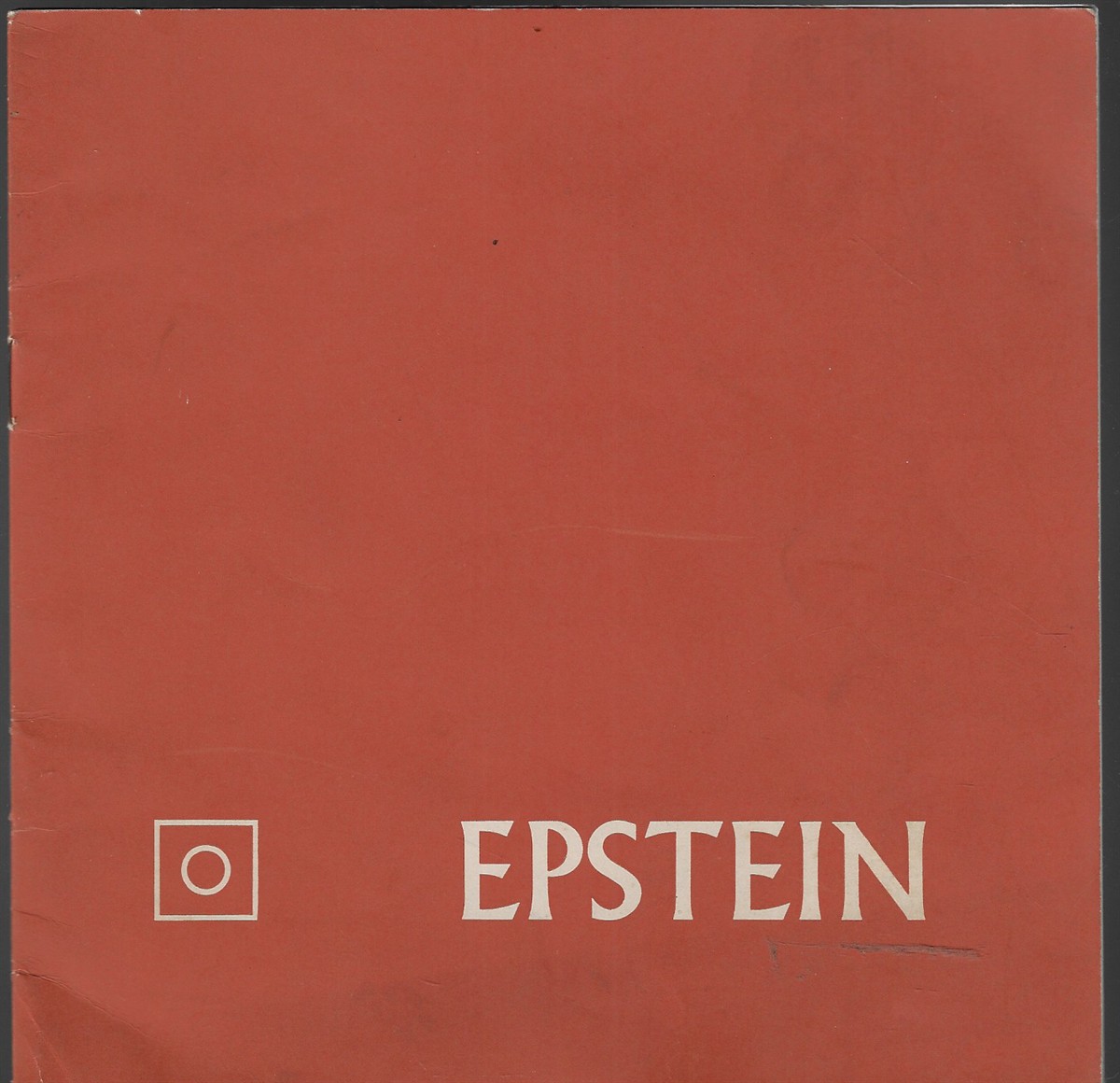 Epstein An Exhibition of Sculpture and Drawings