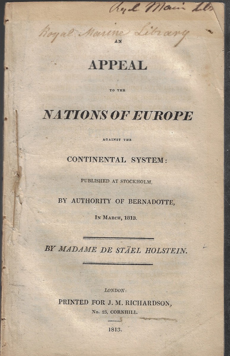 An Appeal to the Nations of Europe; Against the Continental System