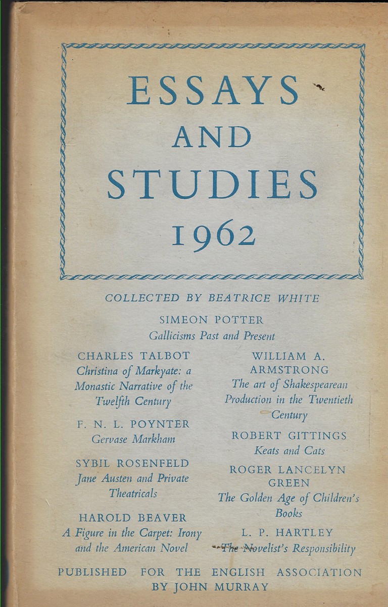 Essays and Studies 1962