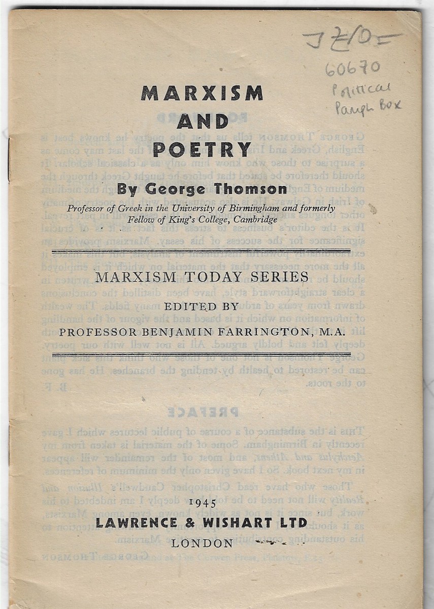 Marxism and Poetry