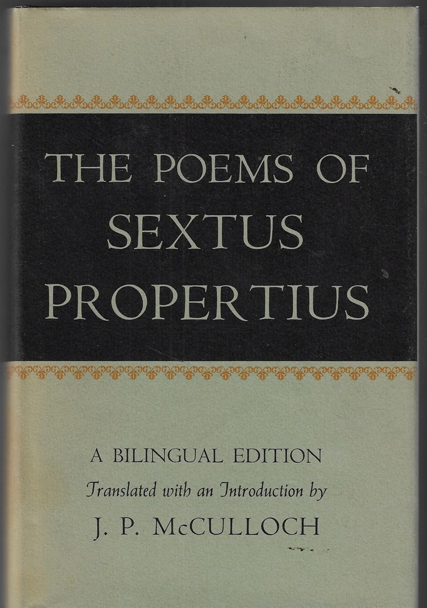 The Poems of Sextus Propertius